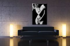 Dipinto a mano POP ART NUDE WOMAN 70x100 cm