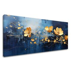 Eleganza senza tempo su tela Oasi di gioia blu 70X140 cm