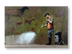 Immagine su tela STREET ART - BANKSY 80x120 cm